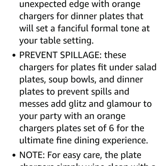 New Maoname orange charger 6 count plates - Picture 10 of 11